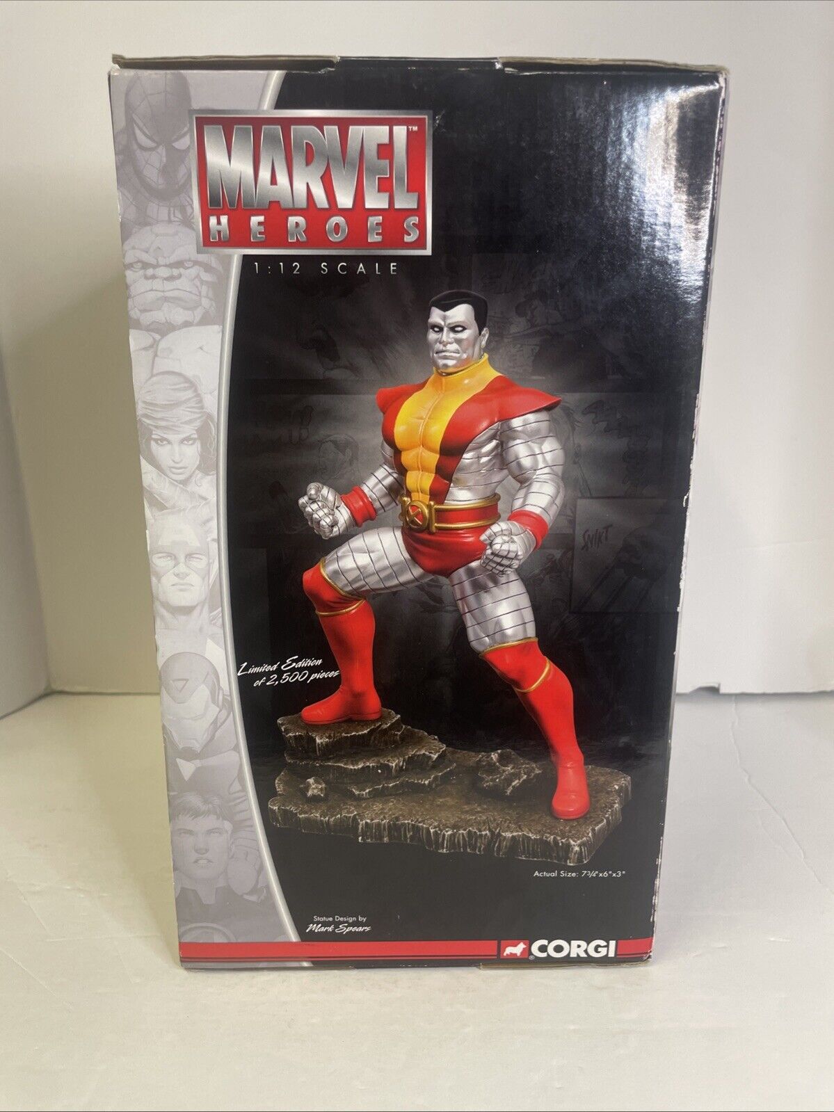 COLOSSUS Marvel Heroes Corgi Limited Edition Hand Painted Metal Statue 1676/2500