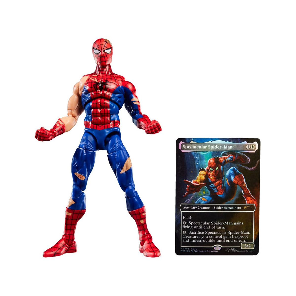 Marvel Spider-Man X Magic: The Gathering Action Figure & Card