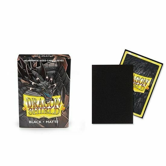 Arcane Tinmen Dragon Shield Japanese Matte Black Sleeves - 60 Count