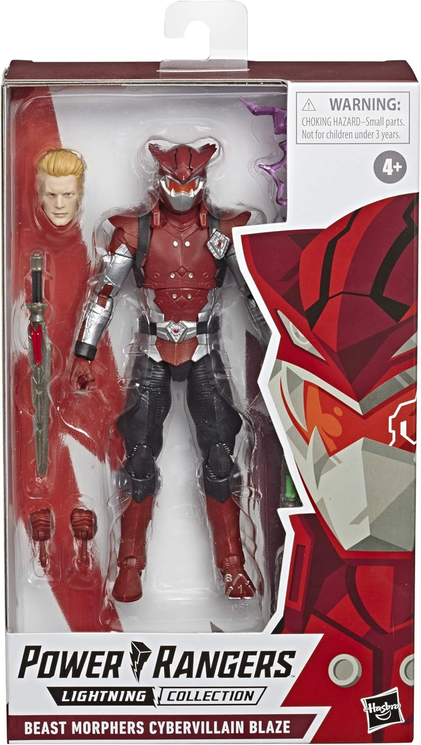 Power Rangers Lightning Collection 6-Inch Beast Morphers Cybervillain Blaze Collectible Action Figure Toy with Accessories