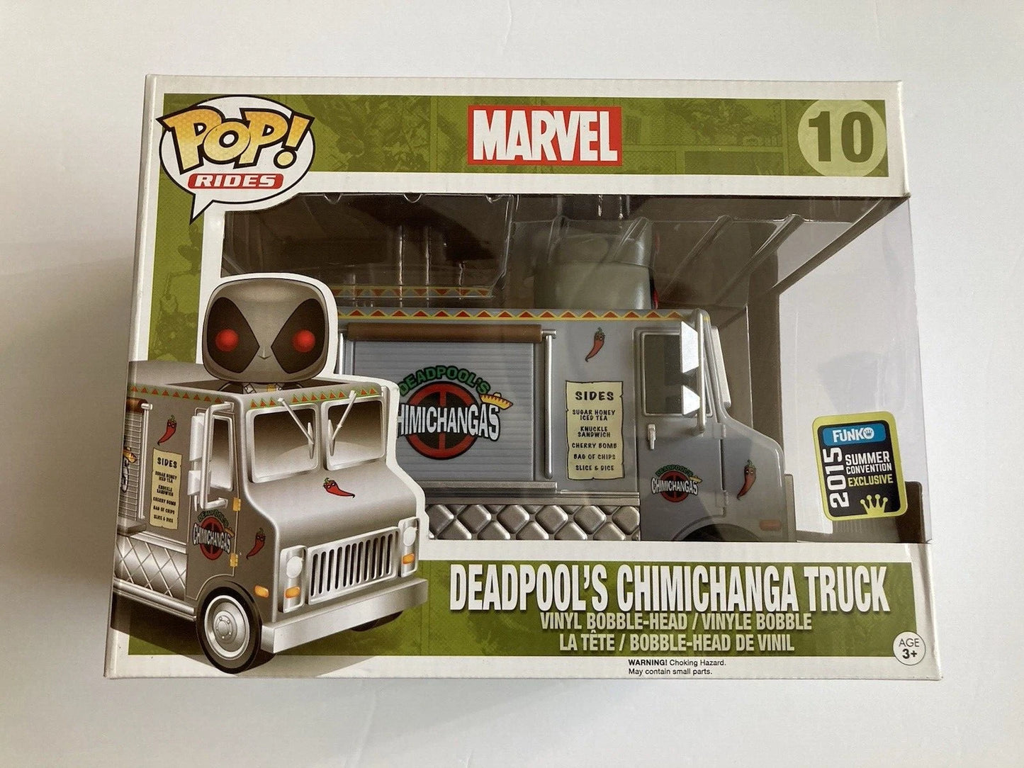 Funko Pop! Rides Deadpools Chimichanga Truck #10 Gray SDCC Shared Exclusive