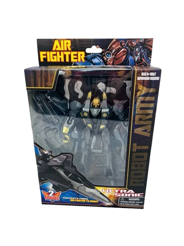 Robot Army Air Fighter Ultra Sonic Transforming 2 MODE SUPER HERO Figure