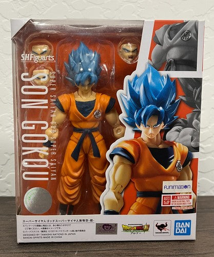BANDAI S.H.FIGUARTS DRAGON BALL Super Saiyan God Blue Son Goku