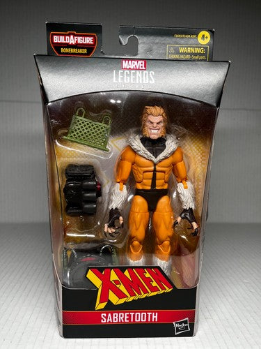 Marvel Legends Sabretooth 6" Action Figure X-Men w/ Bonebreaker BAF