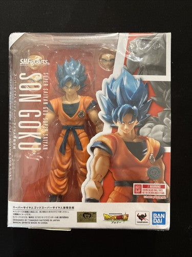 S.H. Figuarts Super Saiyan God SON GOKU DBZ SHF Action Figure