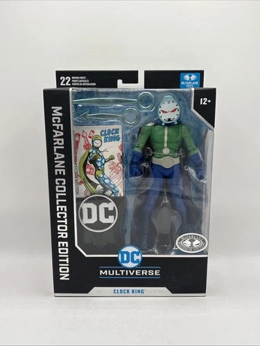 Mcfarlane DC Multiverse Batman Collector Edition #18 *PLATINUM CHASE* CLOCK KING