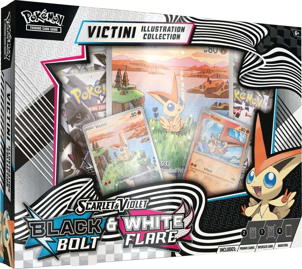 Black Bolt & White Flare Victini Illustration Colleciton