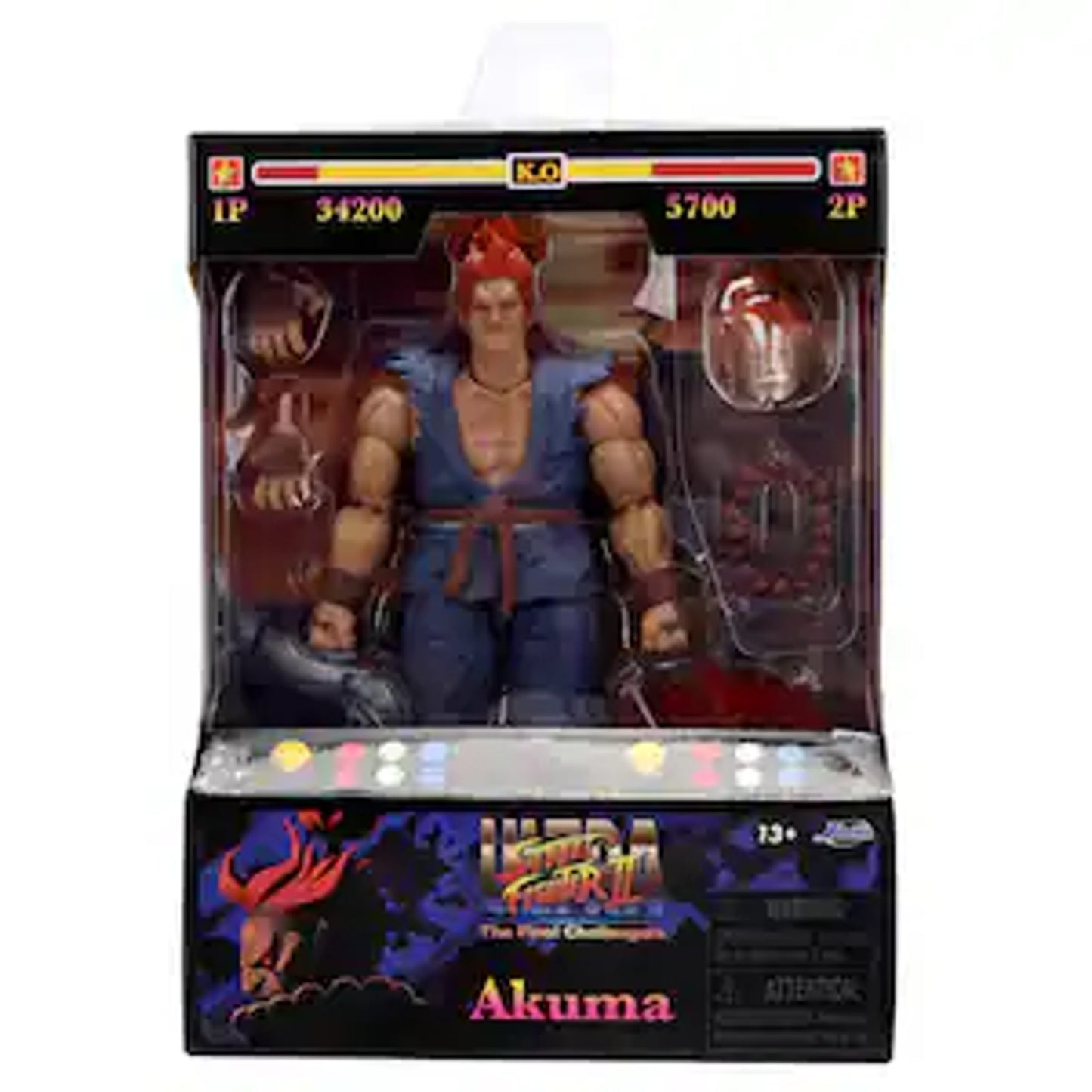 Jada Toys Akuma 6" Figure with Accessories Ultra Street Fighter II