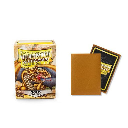 Arcane Tinmen Dragon Shield Matte Gold - 100 Card Sleeves