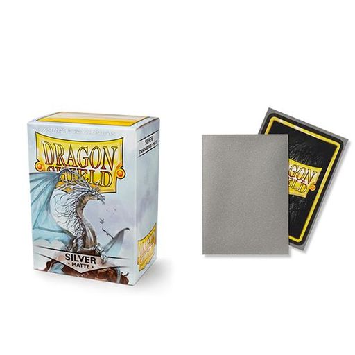 Arcane Tinmen Dragon Shield Matte Silver, 100 Card Sleeves