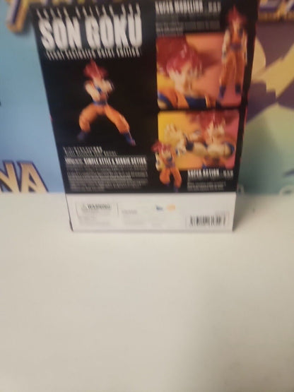 Bandai Tamashii Nations S.H.Figuarts Super Saiyan GOD Son Goku SDCC 2021...