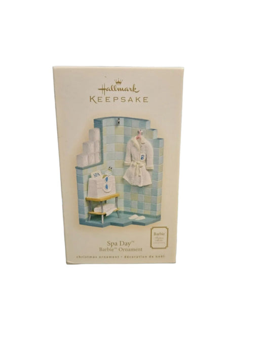 Hallmark 2007 Keepsake Spa Day Barbie Christmas Ornament With Box