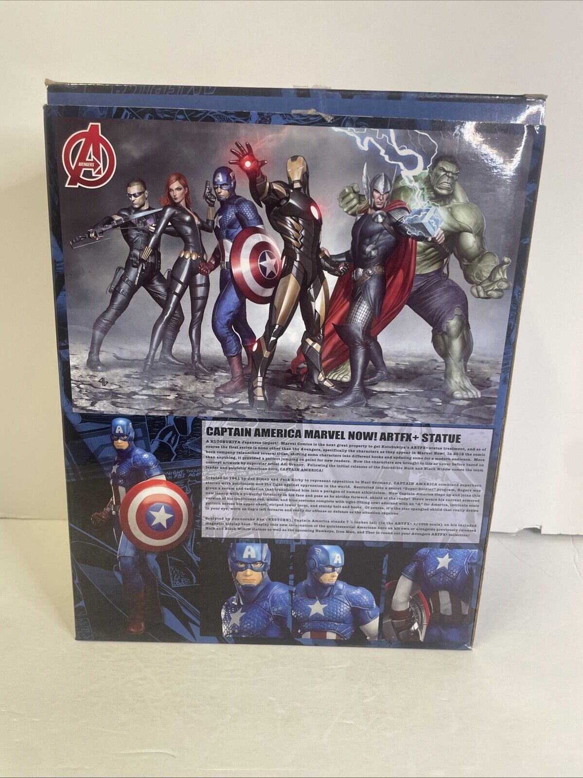 Kotobukiya Marvel Avengers Now! Captain America ARTFX + STATUE 1/10 Scale Sealed
