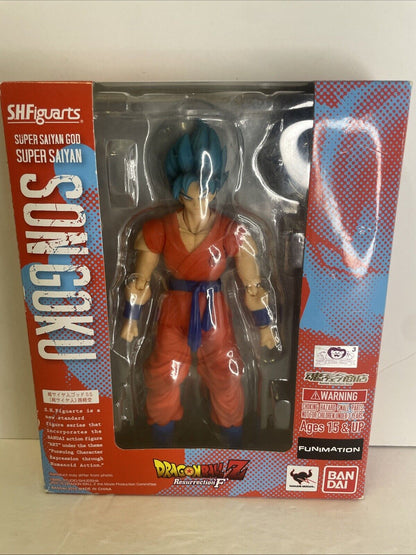 Bandai SH Figuarts Super Saiyan God Saiyan Goku Dragon Ball Z Resurrection F