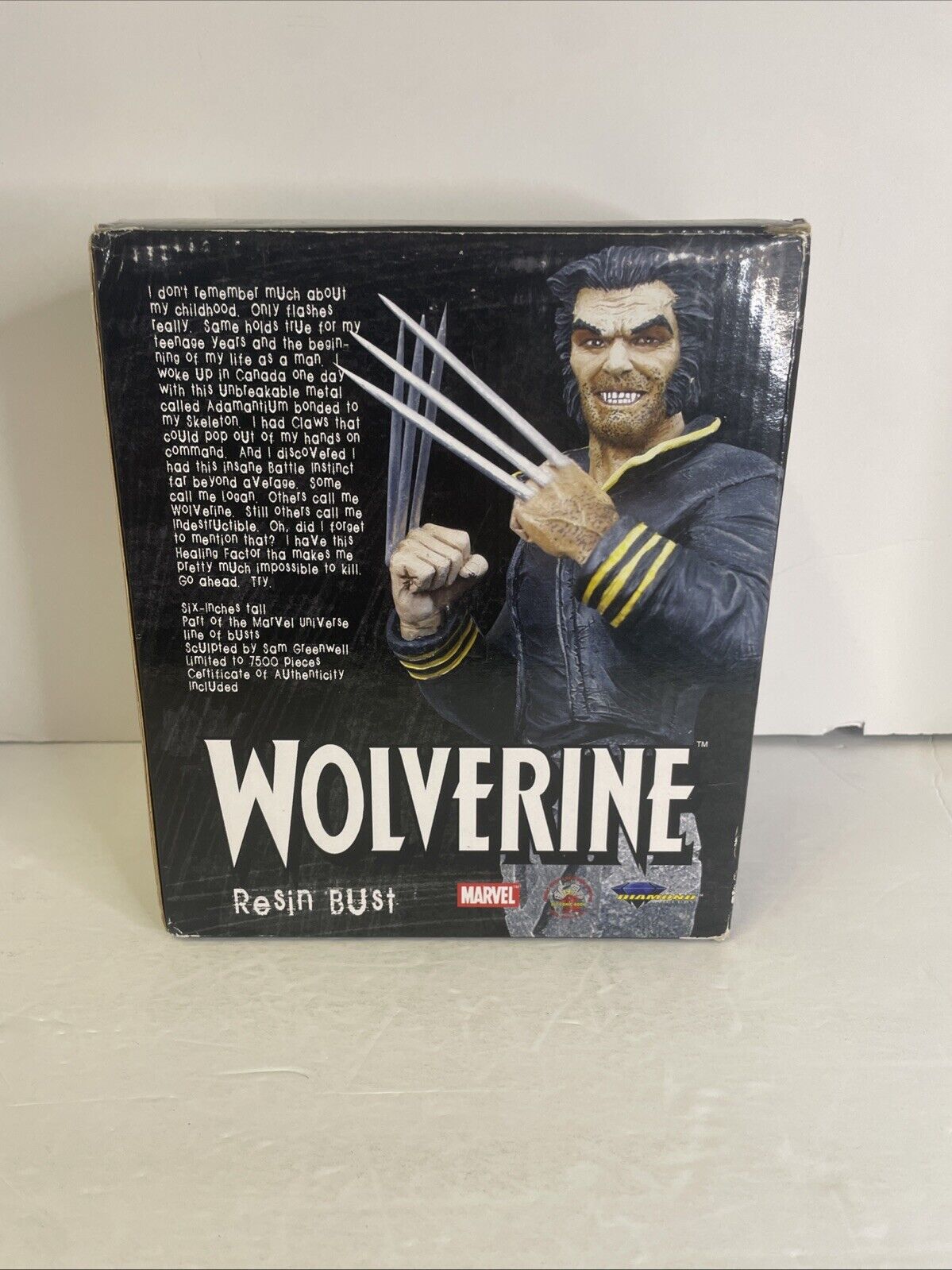 MARVEL UNIVERSE NEW X-MEN WOLVERINE BUST - BLACK UNIFORM