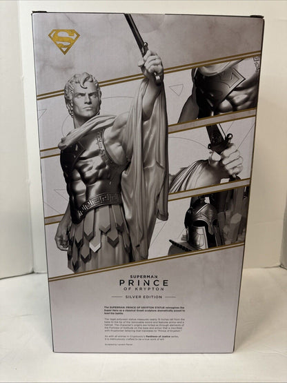 Superman: Prince of Krypton Statue — Silver Edition