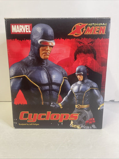 ASTONISHING X-MEN CYCLOPS DIAMOND SELECT FELIGNO BUST STATUE  NEW 369/2500