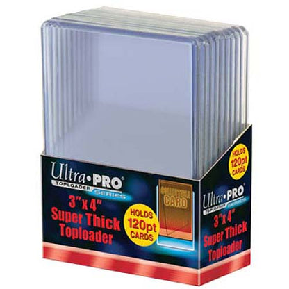 Ultra Pro Top Loader 3"x4" 120pt - 4.05x3.11x1.45 In. Pack of 10