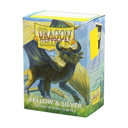 Dragon Shield Matte Dual Yellow & Silver 100 Count