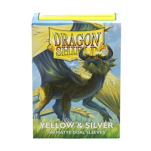 Dragon Shield Matte Dual Yellow & Silver 100 Count