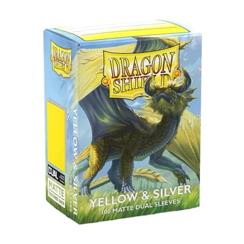 Dragon Shield Matte Dual Yellow & Silver 100 Count