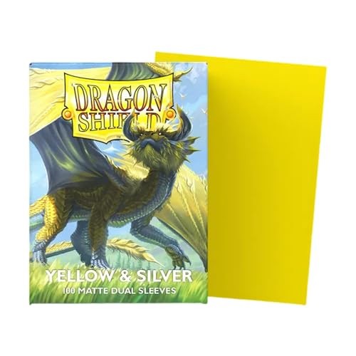 Dragon Shield Matte Dual Yellow & Silver 100 Count