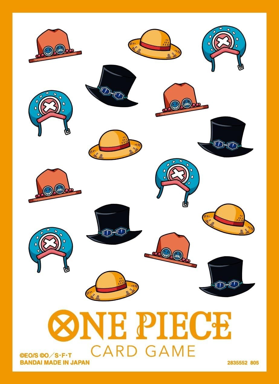 Bandai One Piece Card Game Sleeves 13 Hat Patterns New