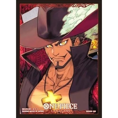 BANDAI One Piece Card Game Sleeves Vol.13 Dracule Mihawk Pack of 1