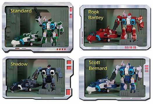 Toynami Robotech Veritech Alpha Morpher Set - Rook Bartley, Scott Bernard