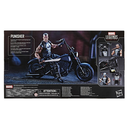 Marvel Legends Series 6-Inch Punisher Action Figure with Motorcycle