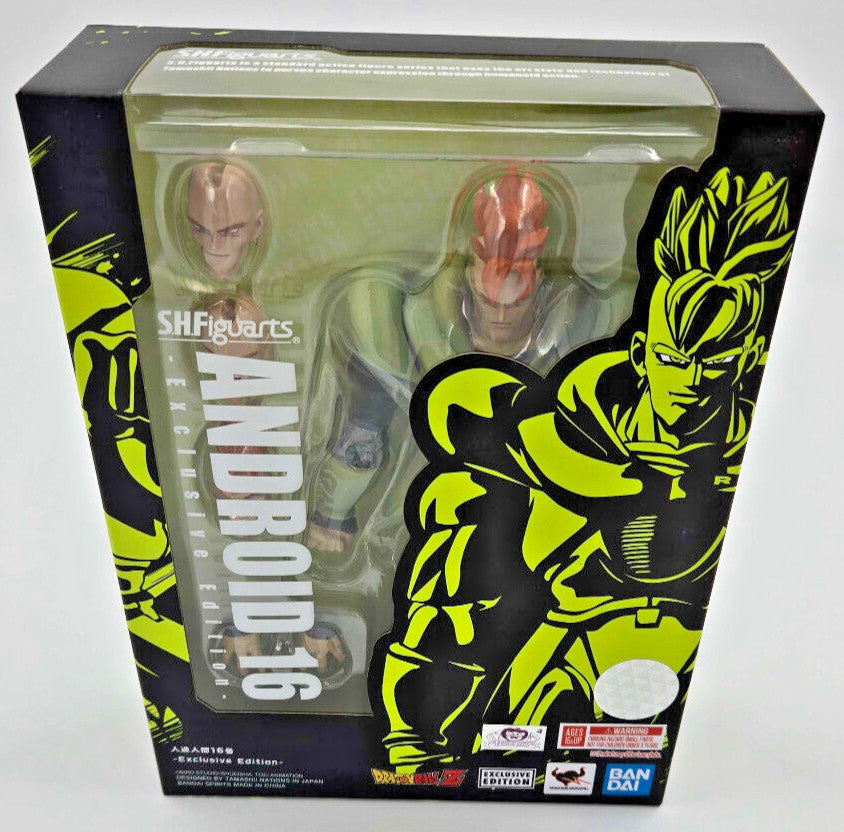 Bandai SH Figuarts Android 16 Dragon Ball SDCC Exclusive New