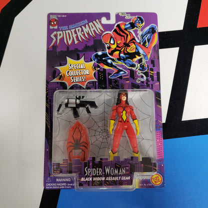 Spiderman Spider-Woman Action Figure Black Widow Assault Gear