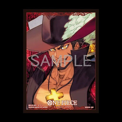 BANDAI One Piece Card Game Sleeves Vol.13 Dracule Mihawk Pack of 1