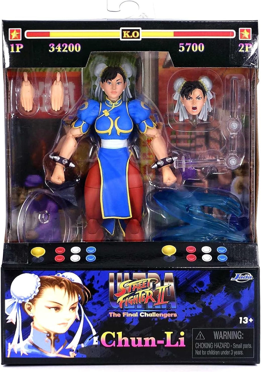 Jada Toys Chun-Li 6" Figure with Accessories, Ultra Street Fighter II