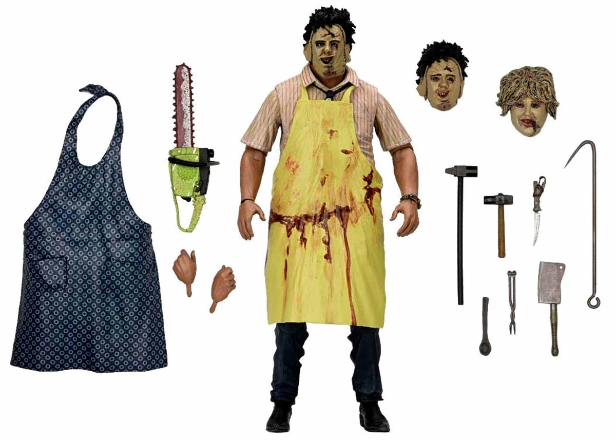 NECA Ultimate Leatherface Action Figure with Accessories, 18 cm