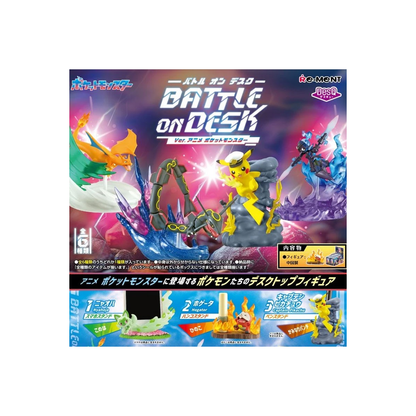 Re-Ment Pokemon Desktop Figures DESQ Battle on Desk Set