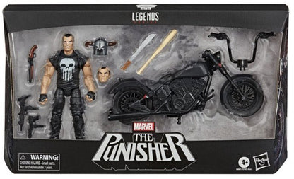 Marvel Legends Series 6-Inch Punisher Action Figure with Motorcycle