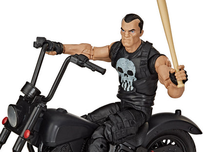 Marvel Legends Series 6-Inch Punisher Action Figure with Motorcycle