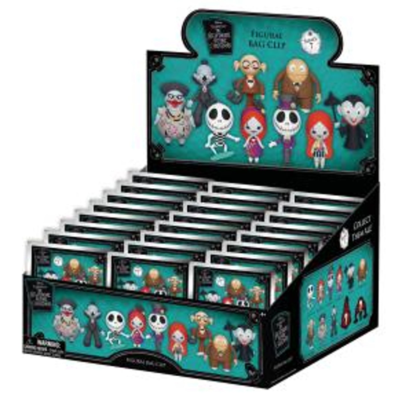 The Nightmare Before Christmas PVC Bag Clips Display 24