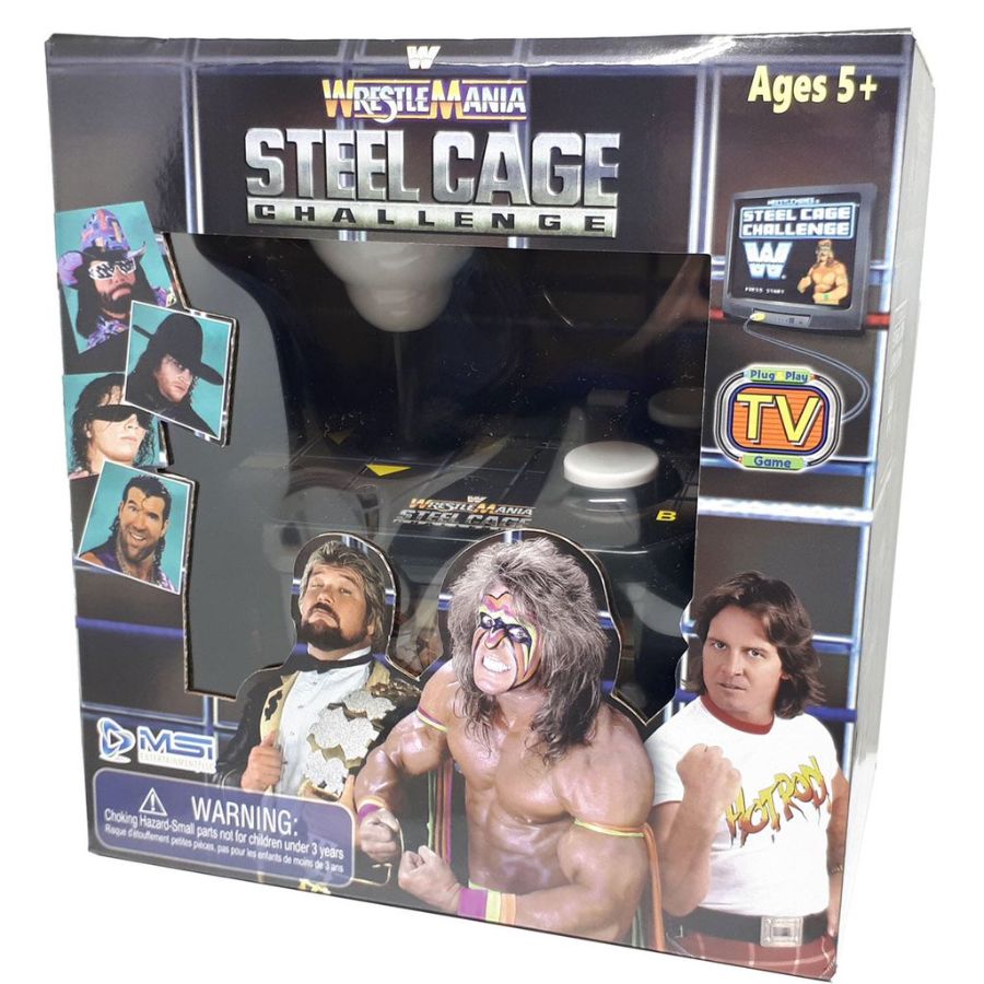MSI Entertainment WWE Wrestlemania Steel Cage Challenge Plug & Play Game