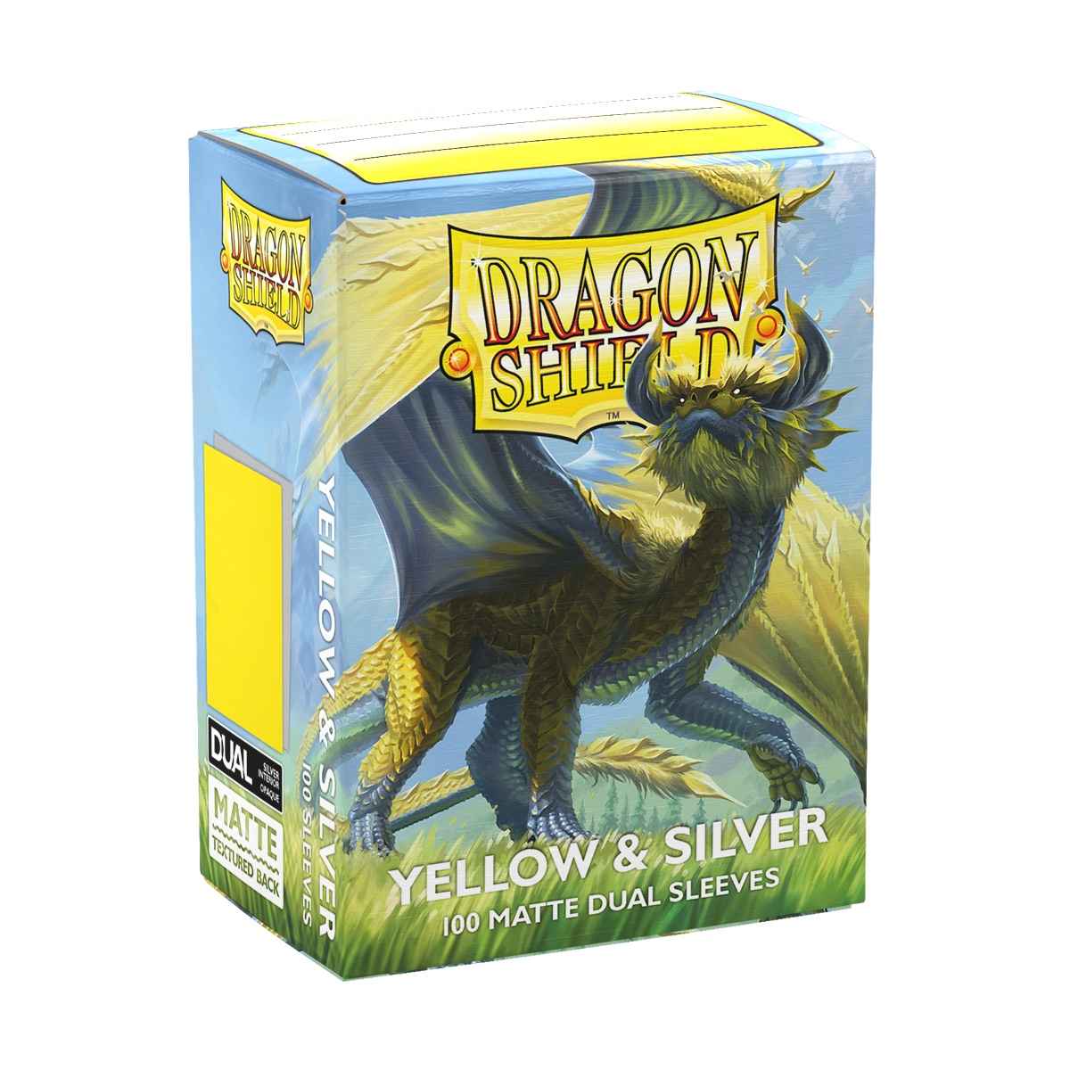 Dragon Shield Matte Dual Yellow & Silver 100 Count