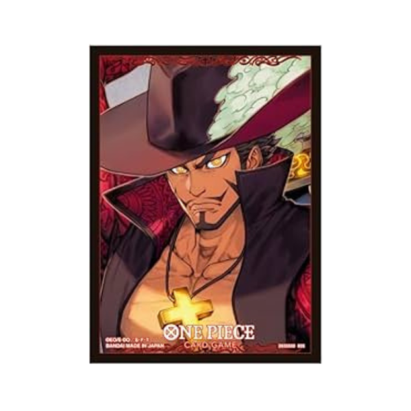 BANDAI One Piece Card Game Sleeves Vol.13 Dracule Mihawk Pack of 1