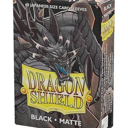 Arcane Tinmen Dragon Shield Japanese Matte Black Sleeves - 60 Count