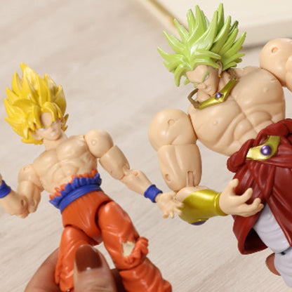 Dragon Stars Series - Dragon Ball Super - Super Saiyan Goku (Battle Damage Ver.) vs Super Saiyan Broly Battle Pack Action Figure Set