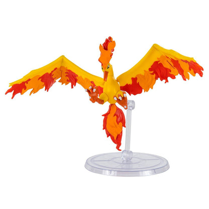 Jazwares Pokemon Moltres 6" Articulated Battle Figure with Stand
