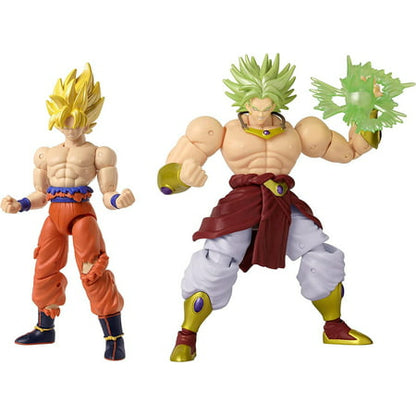 Dragon Stars Series - Dragon Ball Super - Super Saiyan Goku (Battle Damage Ver.) vs Super Saiyan Broly Battle Pack Action Figure Set