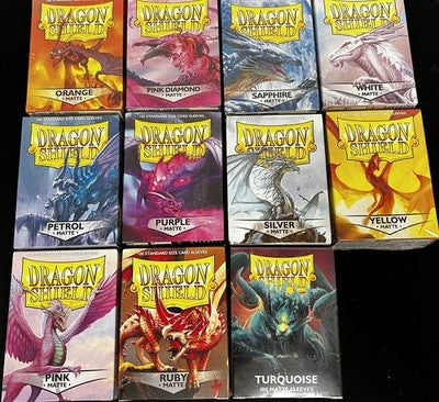 Dragon Shield Matte Amber Deck Protector - 100 Card Game Pieces