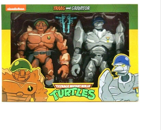 NECA Teenage Mutant Ninja Turtles Traag and Granitor 7" Action Figure 2 Pack Target Exclusive