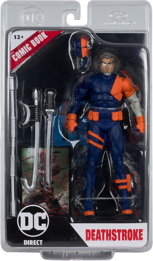 McFarlane Toys - DC Direct Page Punchers Deathstroke (DC Rebirth) 7in Figure with Comic