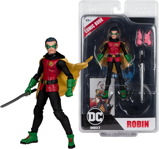 McFarlane Toys - DC Direct Page Punchers Robin (Batman: Reborn) 7in Figure with Comic